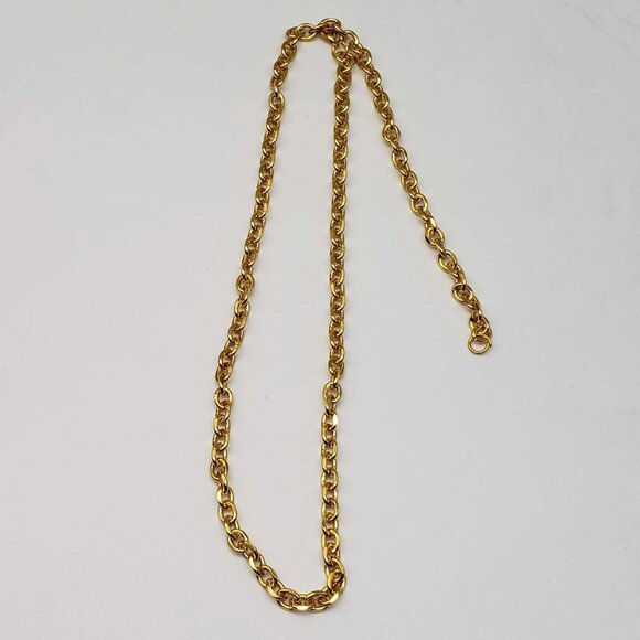 Authentic Louis Vuitton Lock & Key w/ 18k Gold Plated Chain Necklace - Picture 8 of 10
